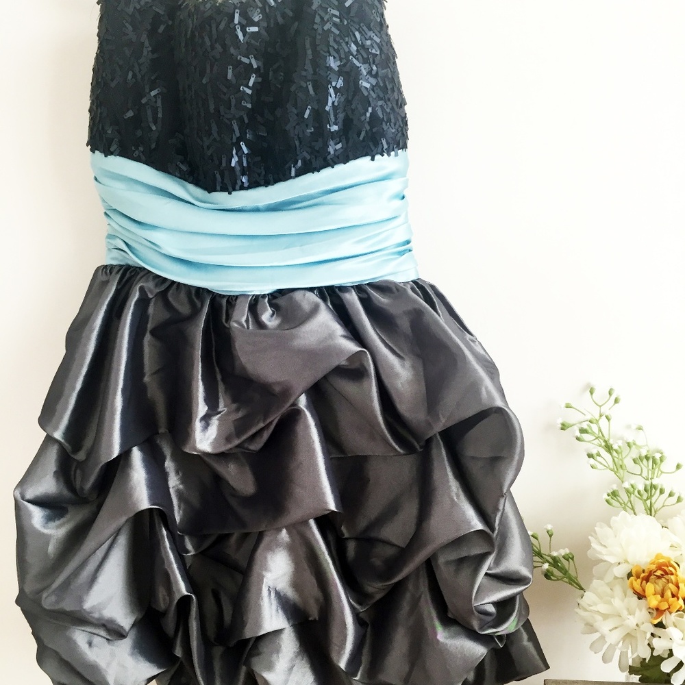 Fun Strapless Formal Ruffled Dress